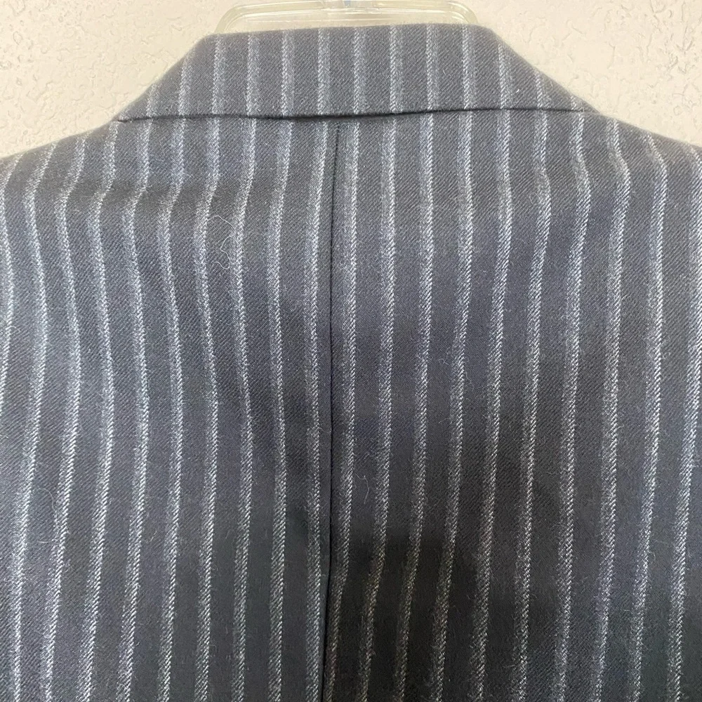 Zara Man Charcoal Gray Pinstripe Two Button Blazer Size 40